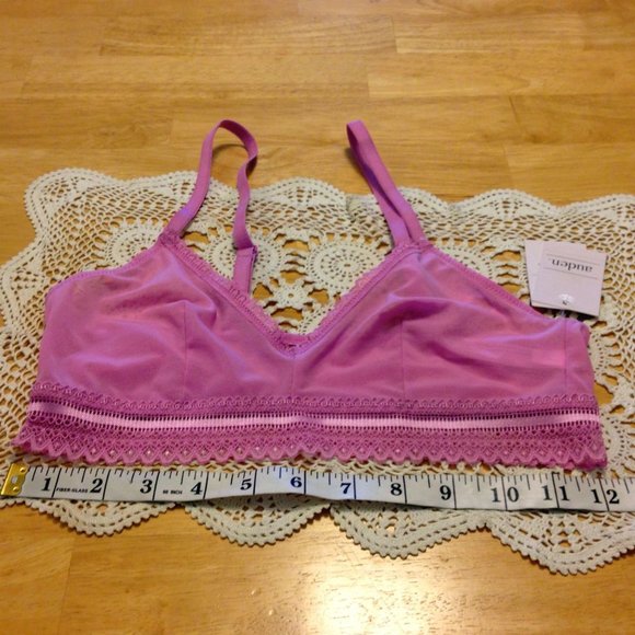 Auden sheer unlined bralette, size  S, pullover - Picture 2 of 8